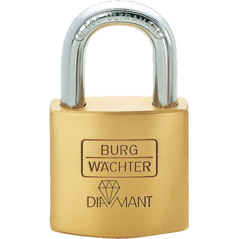 Burg Wächter 17601 Vorhängeschloss 40.00 mm verschieden schließend Messing Schlüsselschloss