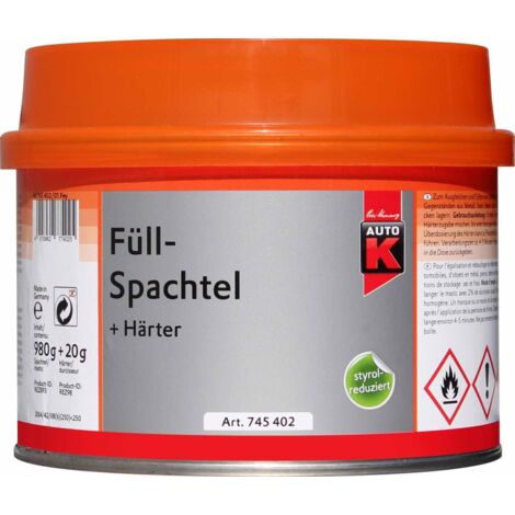 Auto-K Füllspachtel + Härter 1000 g Spachtel Spachtelmasse