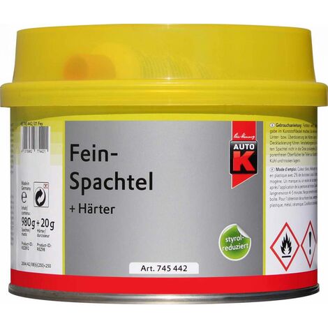 Auto-K Feinspachtel + Härter 1000 g Spachtel Spachtelmasse
