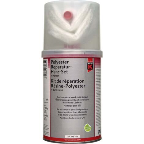 Auto-K Polyester Reparaturharz Set + Härter 1000 g Spachtel Spachtelmasse