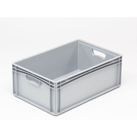 Euronorm bak 60x40x27cm gesloten plastic euro containers