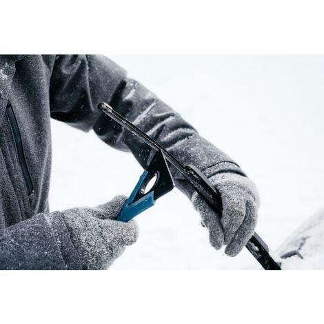 Kungs Tele-IS Schneebesen mit Eiskratzer 77-105 cm Stiellänge