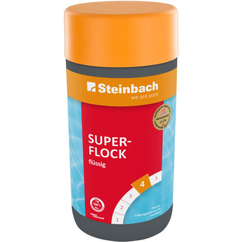 Steinbach Superflock flüssig 1 Liter Schwimmbecken Pool Pflege Flockungsmittel