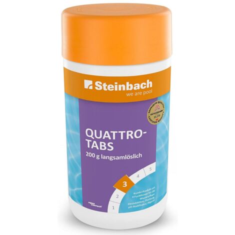 STEINBACH Poolpflege Quattrotabs 200g langsamlöslich, 1 Kg