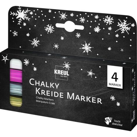 Kreul Chalky Kreidemarker 4er Set Winter Bastelfarben