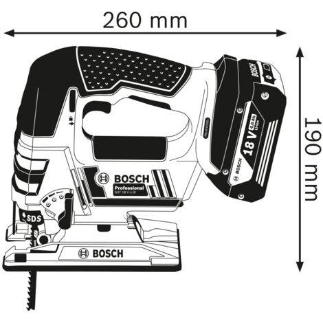 Bosch GST 18V-LI B Professional Akku-Stichsäge 4 Ah Säge Akkusäge Pendelhubsäge