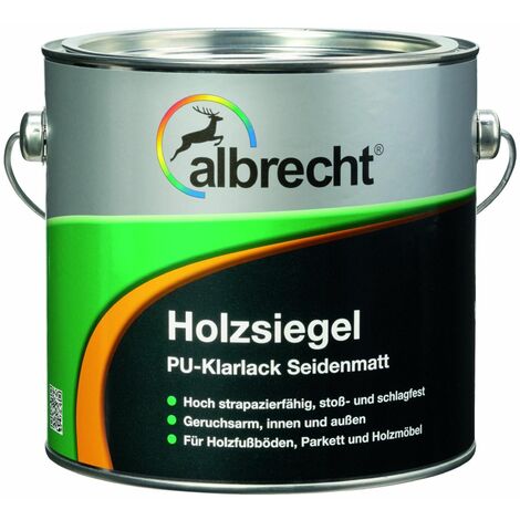 Albrecht Holzsiegel PU 2,5 l farblos seidenmatt Holzversiegelung Holzschutz