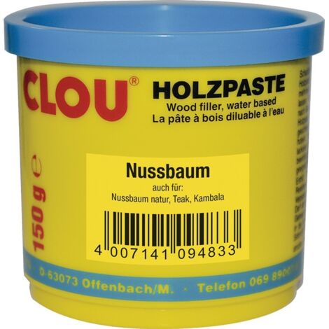 CLOU Holzpaste 10 Nußbaum Wasserverdünnbar 150g