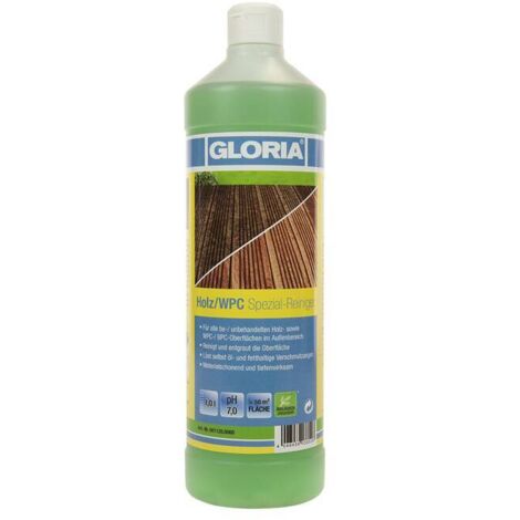 Gloria Holz und WPC Spezial-Reiniger Reinigungsmittel für Holzterrasse 1 L Holzpflege (1/4)