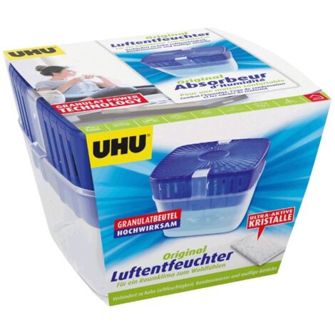 UHU Luftentfeuchter Original, Bekämpft Feuchtigkeit und Schimmel in Wohnräumen, 450g