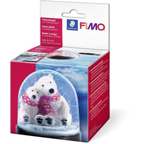 Fimo Schneekugel rund 90 mm Modelliermasse (1/3)