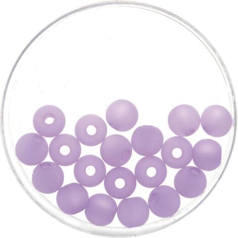 Perle sintetiche: 10 Perle in acrilico Viola da 8mm