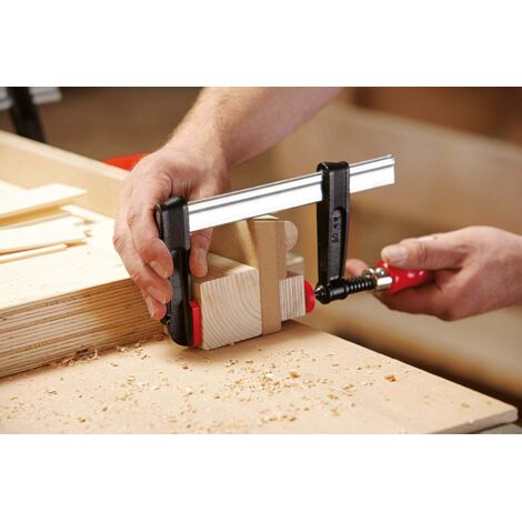 BESSEY Schraubzwinge Temperguss mit 2-K-Griff Schraubzwingen Leimzwinge (1/3)