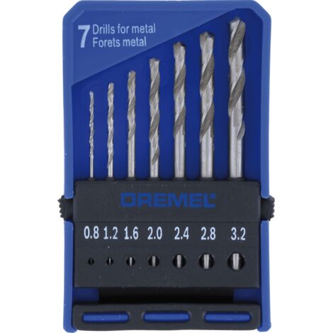 Dremel 628 Präzisions-Bohrersatz - Zubehörsatz für Multifunktionswerkzeug mit 7 Holzbohrern zum Bohren in Weich- und Hartholz, Weichmetall u.s.w. (1/5)