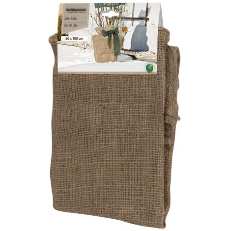Windhager Jute-Sack 60 x 100 cm, natur Wintervlies (1/4)