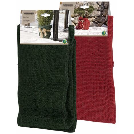 Windhager Jute-Sack 70 x 100 cm, rot Wintervlies (1/2)