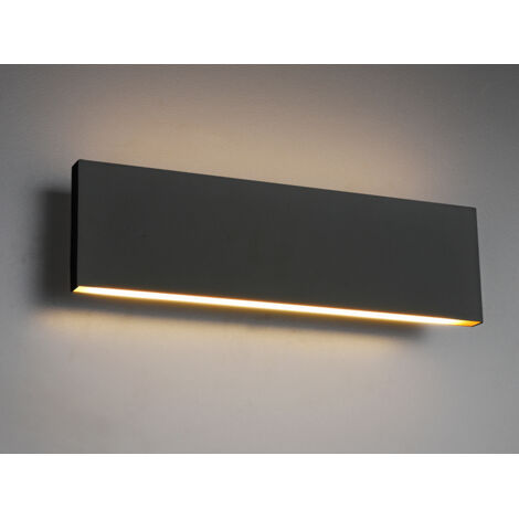 Wandleuchte Anthrazit Doppel-LED-Emission L28 cm Concha Trio Beleuchtung