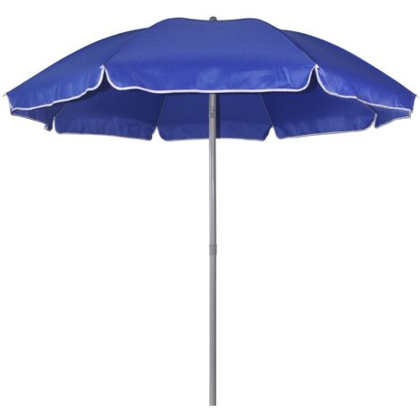 TrendLine Sonnenschirm blau Ø 180 cm UV-Schutz: 60+ Sonnenschutz Strandschirm (1/3)