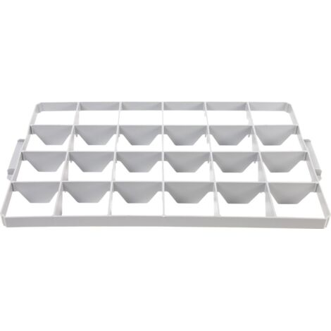 Surplus Systems Gläsereinsatz für Eurobox 60 x 40 cm 24 Fächer, 2-teilig Boxen, Körbchen & Kisten