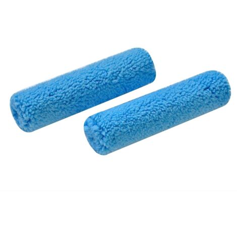 Nespoli Lackierwalzen BlueFelt mit Antihaftbeschichtung 2 Stück, 10 cm, 6 mm Farbroller
