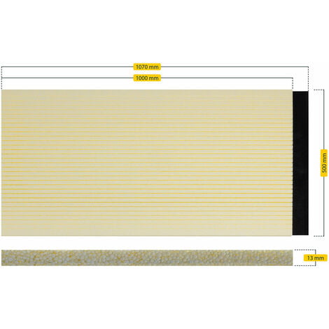 Schellenberg Rollladenkasten-Dämmung einteilig, 100 x 50 cm gelb Rolladen &  Zubehör