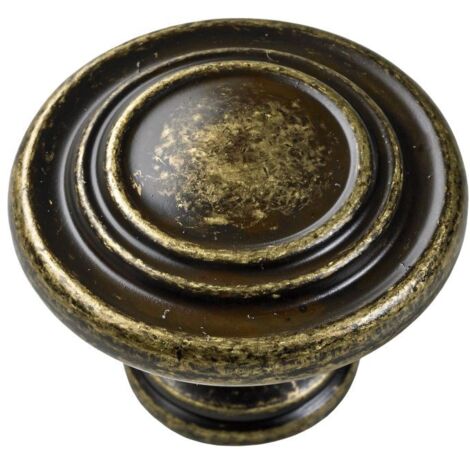 Hettich Möbelknopf Zinkdruckguss bronze Ø 32,0 x 25,0 mm - 1 Stück Möbelbeschläge