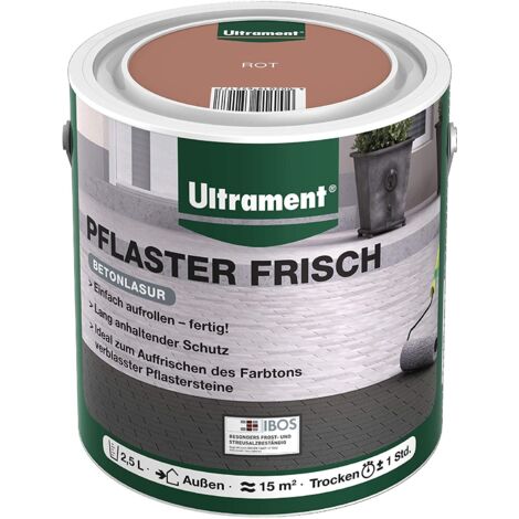 Ultrament Pflaster Frisch 2,5 L rot Farben & Malerzubehör