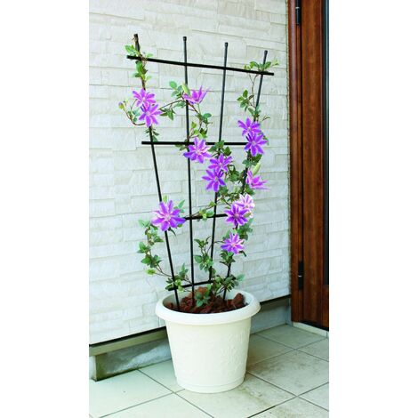 TrendLine Rankgitter 120 cm Rankhilfe Rosengitter Blumengitter Metall Garten