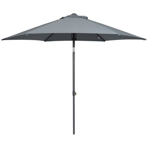 Primaster Sonnenschirm Florida Marktschirm Ø 250cm UV-Schutz 80 Anthrazit (1/3)