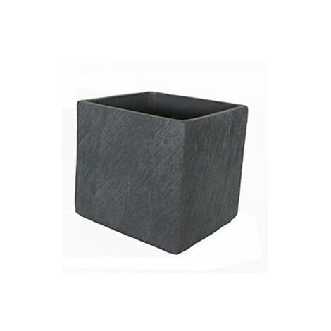 TrendLine Pflanztopf Schieferoptik 28x28x28cm, 28 x 28 x 28 cm Krbe,  Blumentpfe, -ksten & Untersetzer