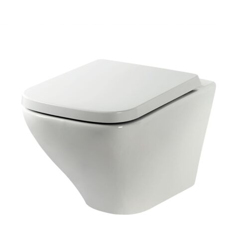 Primaster Wand-Tiefspül-WC Serena Toilette WC-Sitz mit Absenkautomatik