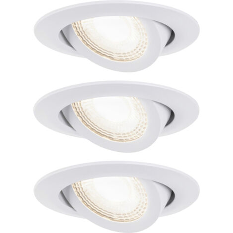 Paulmann LED Einbauleuchte 3er-Set weiß schwenkbar Einbauleuchten