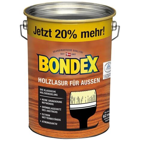 Bondex Holzlasur für Außen Wetter- & UV-beständigkeit Lasur