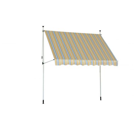 TrendLine Balkon-Markise 3 x 1,3 m gelb-wei gestreift Markisen