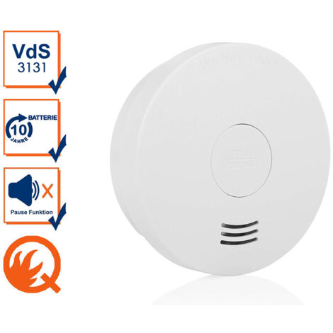 Smartwares FSM-124 Vds-Rauchmelder 10 Jahres Batterie VDS Rauchwarnmelder