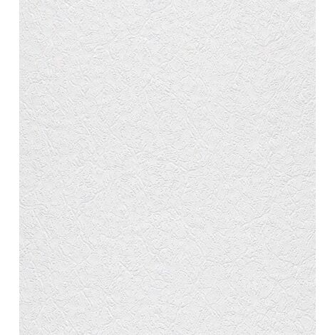 Papiertapete 256406 Tapete Uni Einfarbig 53 x 1005 cm Rasch Selection Weiß