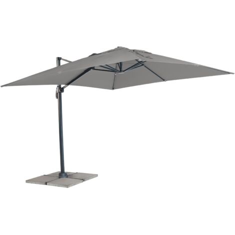 Primaster Ampelschirm Catania Anthrazit 3x3m 360° schwenkbar inkl. Schutzhülle (1/3)
