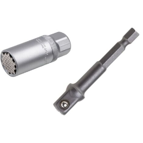 Universal-Stecknuss mit Adapter 3/8 Zoll Steckschlüsseleinsatz (1/3)