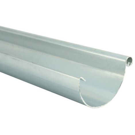 Marley Dachrinne NW 100 mm, 2 m, halbrund, titan-zink Halbrunde Dachrinnen verzinkt
