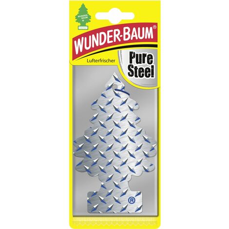 Wunderbaum Papierlufterfrischer Pure Steel Autopflege