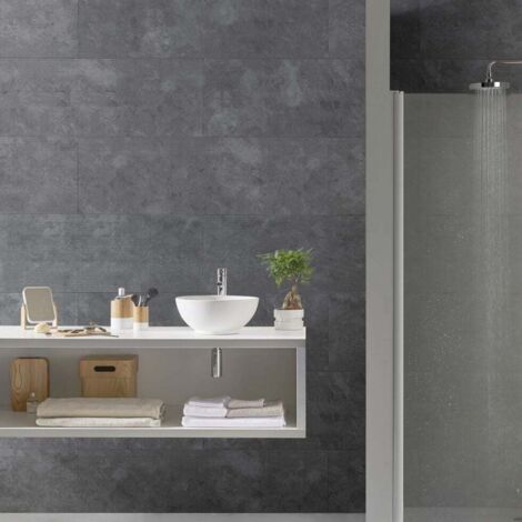 Grosfillex Kunststoffpaneele Element Compact 120 x 37,5 8 mm Beton anthrazit Paneele