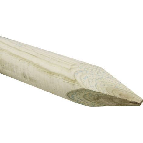 Kesseldruckimprägnierter Baumpfahl 70 cm, Ø 6 cm Holzpfosten