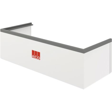 ACO Aufstockelement weiß, 100 x 40 cm für Lichtschacht Höhenverstellbar