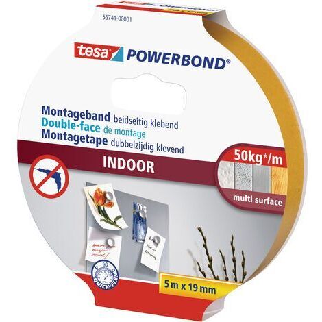 tesa INDOOR 55741-00001-03 Montageband tesa® Powerbond Orange (L x B) 5 m x 19 mm 1 St.