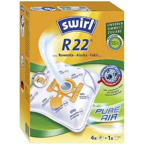 Swirl R 22 EcoPor Staubsaugerbeutel 4 Staubbeutel + 1 Filter Staubsaugerbeutel