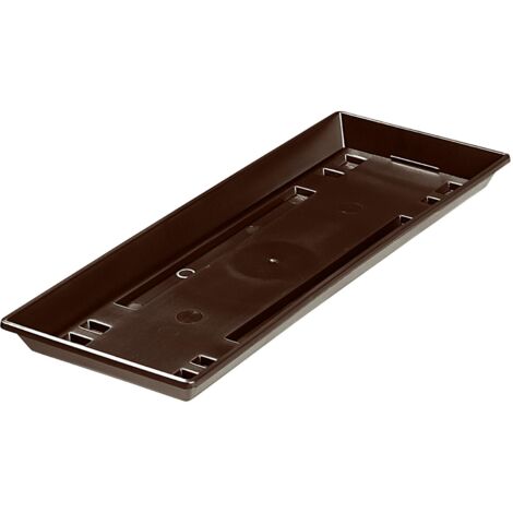 Geli Balkonkasten Untersetzer STANDARD Braun  40 cm - Kunststoff