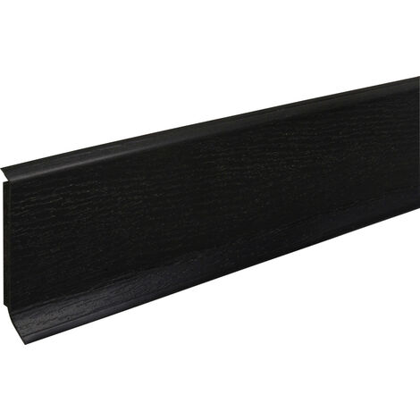 FN Neuhofer Kernsockelleiste 250 cm 60 x 14 mm schwarz Leisten