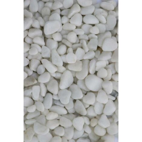 Bellamoli Gestaltungskiesel Bianco Carrara weiß ca. 7 - 15 mm 25 kg Kieselsteine
