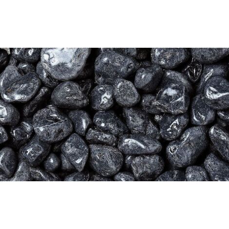 Bellamoli Gestaltungskiesel Nero Ebano schwarz ca. 7-15 mm, 25 kg Kieselsteine
