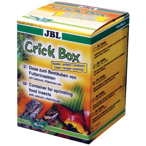 JBL CrickBox Schütteldose zum Bestäuben von Futterinsekten Terraristik